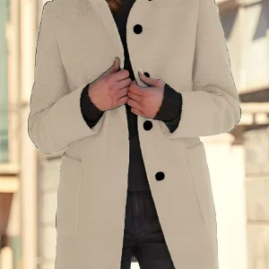 Michele - Manteau en laine pour femmes, résistant au vent