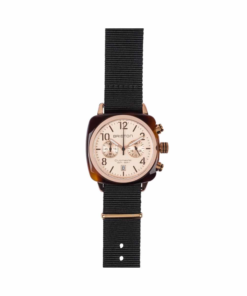 MONTRE BRISTON CLUBMASTER CLASSIC ACETATE CADRAN ROSE 40MM – Image 2