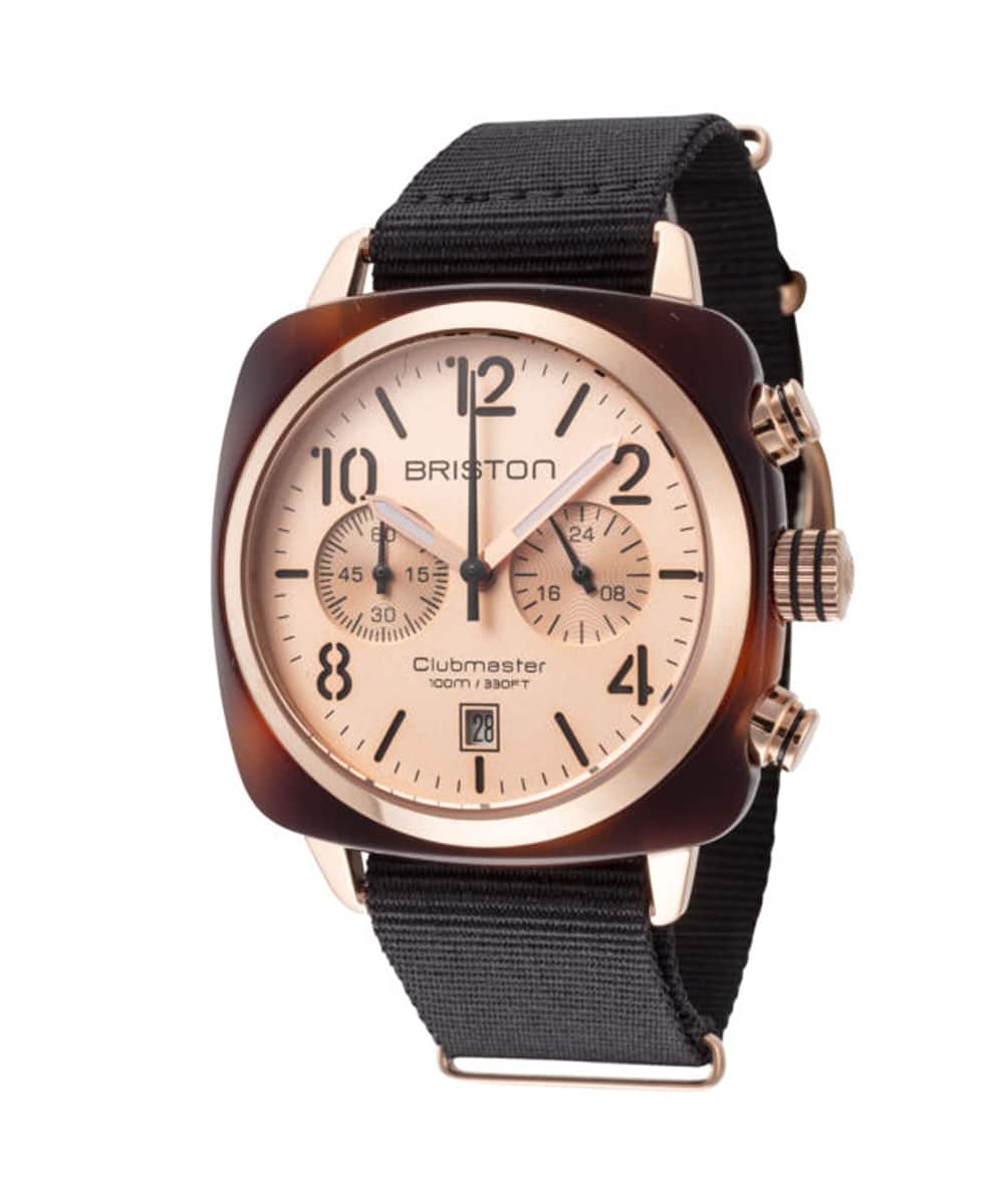 MONTRE BRISTON CLUBMASTER CLASSIC ACETATE CADRAN ROSE 40MM – Image 3