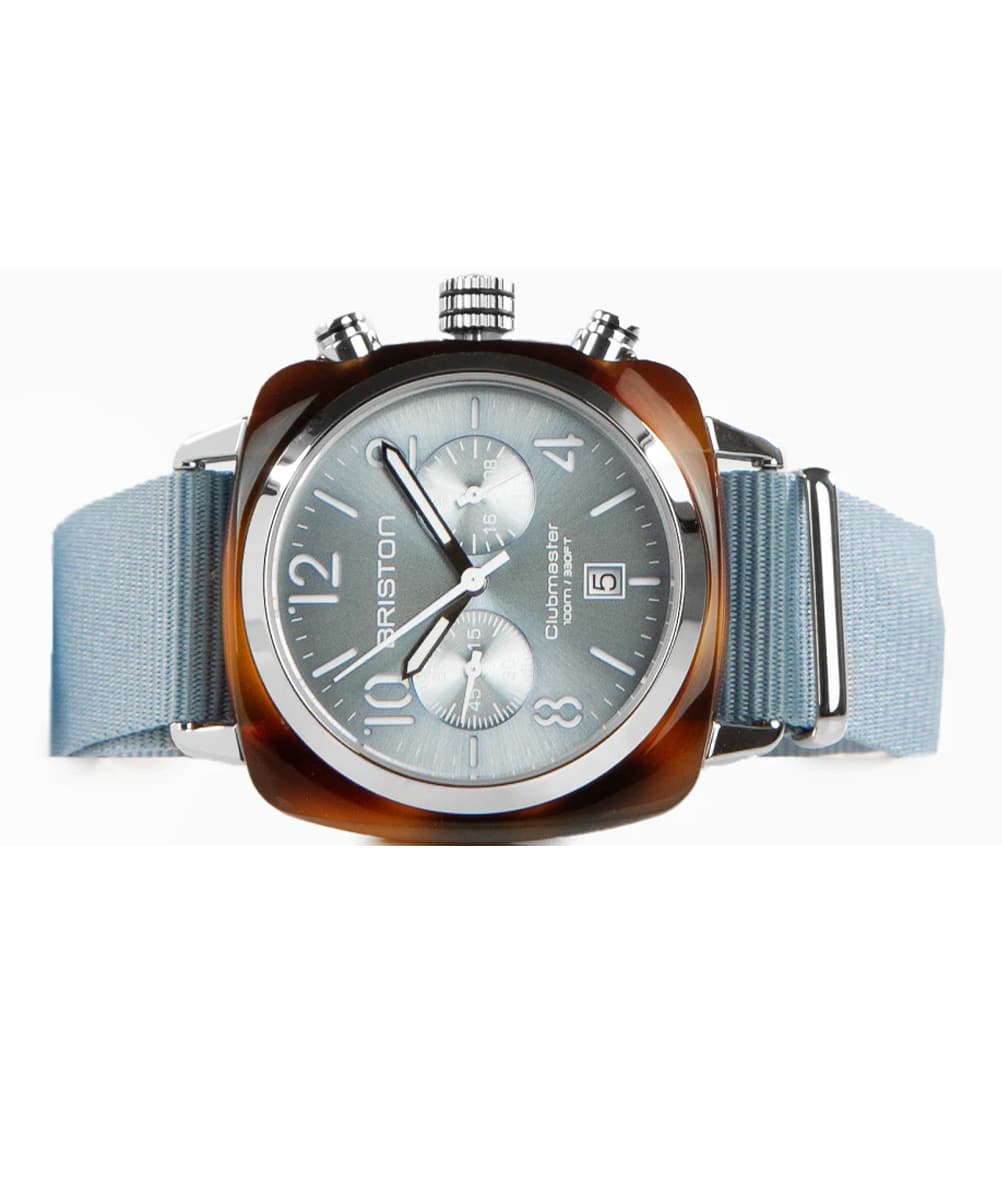 MONTRE BRISTON CLUBMASTER CLASSIC ACETATE BLEU GLACIER 40MM – Image 5