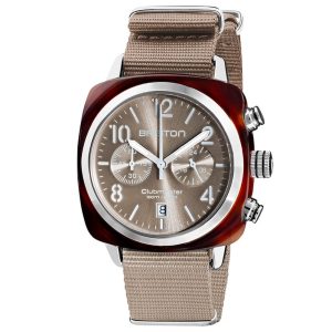 MONTRE BRISTON CLUBMASTER CLASSIC ACETATE GRIS 40MM