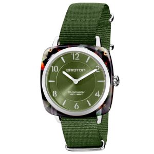 MONTRE BRISTON CLUBMASTER CHIC VERT OLIVE 36MM