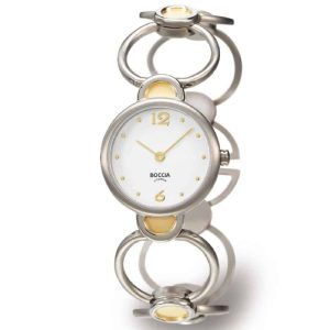 MONTRE BOCCIA TITANIUM FEMME BICOLORE