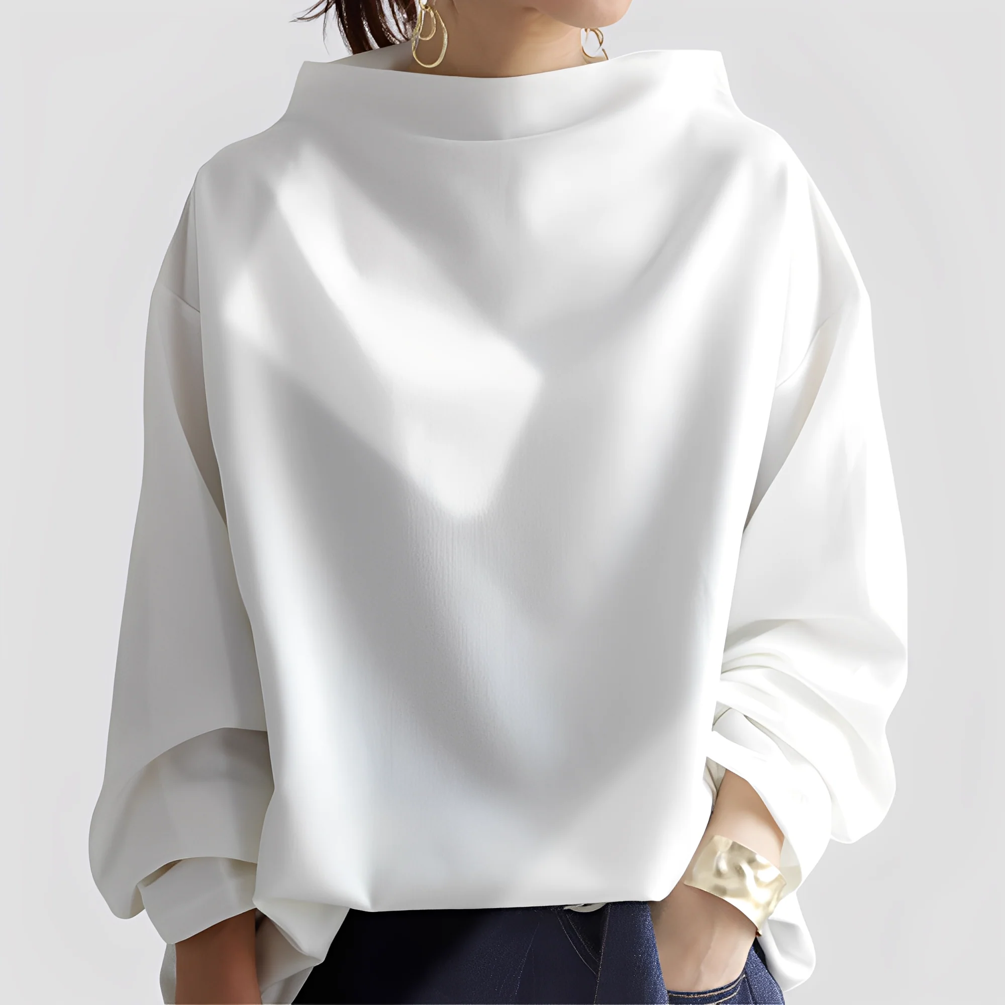 Romayne - Pull à col roulé chic pour femmes