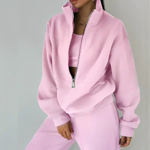 Mélissa - Ensemble deux pièces oversize décontracté en molleton