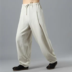 Alfred - Pantalon décontracté en lin pour hommes à jambes larges