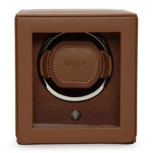 WOLF CUB WINDER WITH COVER COGNAC