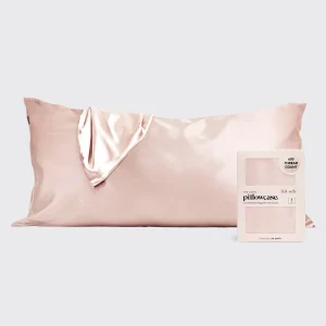Satin Pillowcase in Blush - King