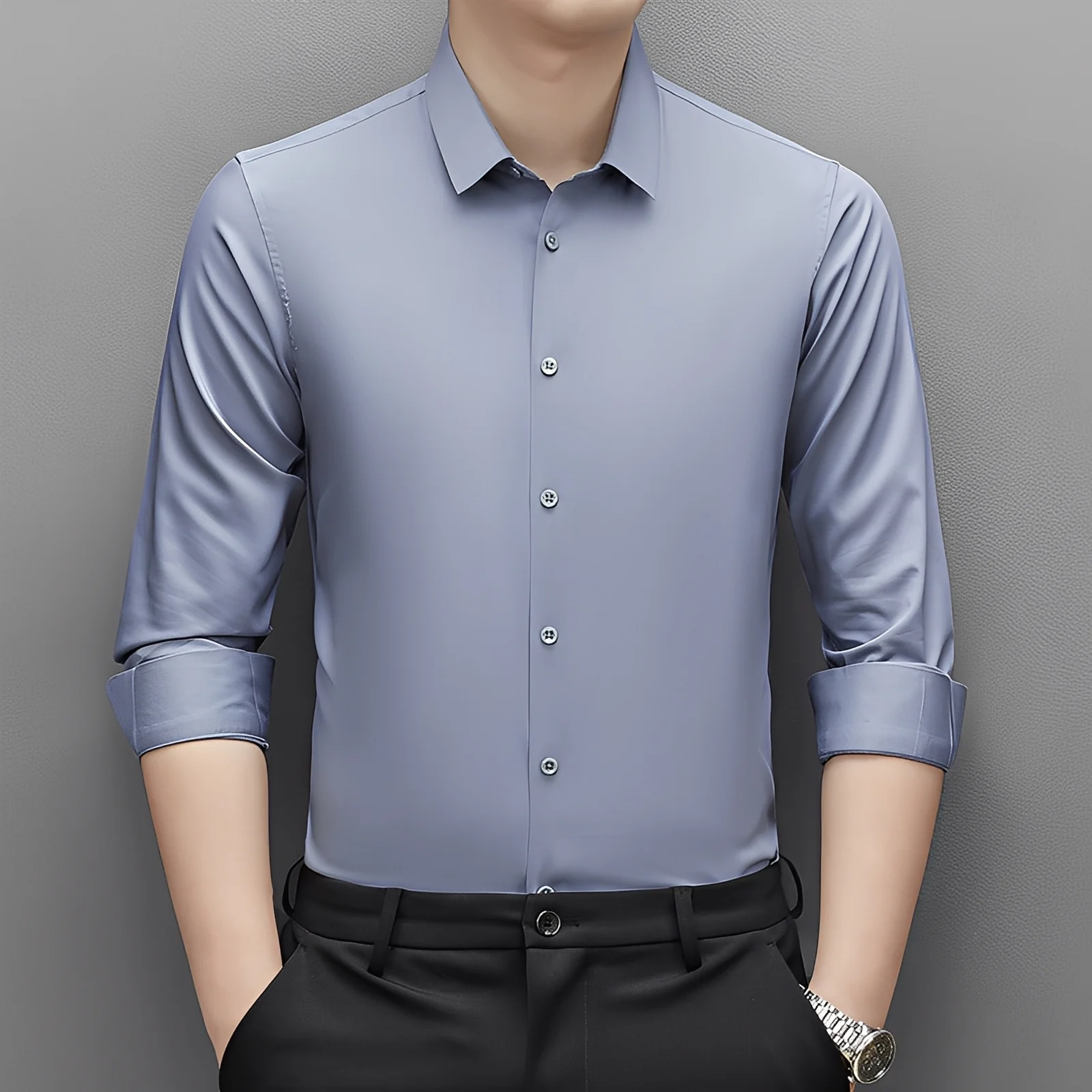 Félix - Chemise stretch infroissable pour homme – Image 2