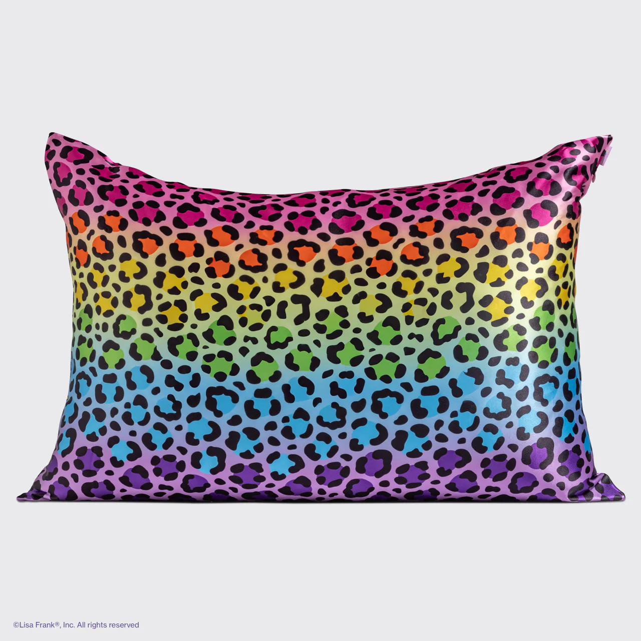 Lisa Frank x Kitsch Satin Pillowcase in Rainbow Leopard – Image 4