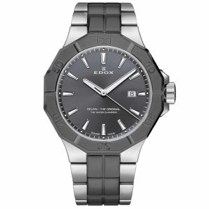 MONTRE EDOX DELFIN THE ORIGINAL DATE GRIS