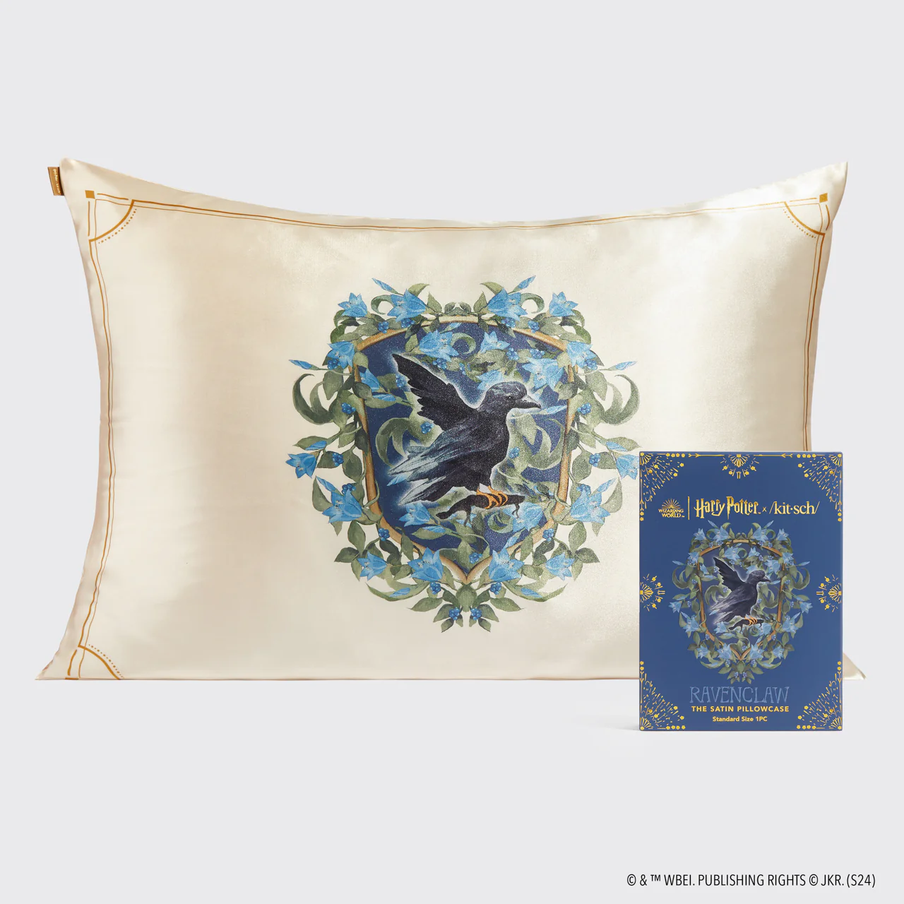 Kitsch x Harry Potter Satin Pillowcase in Ravenclaw