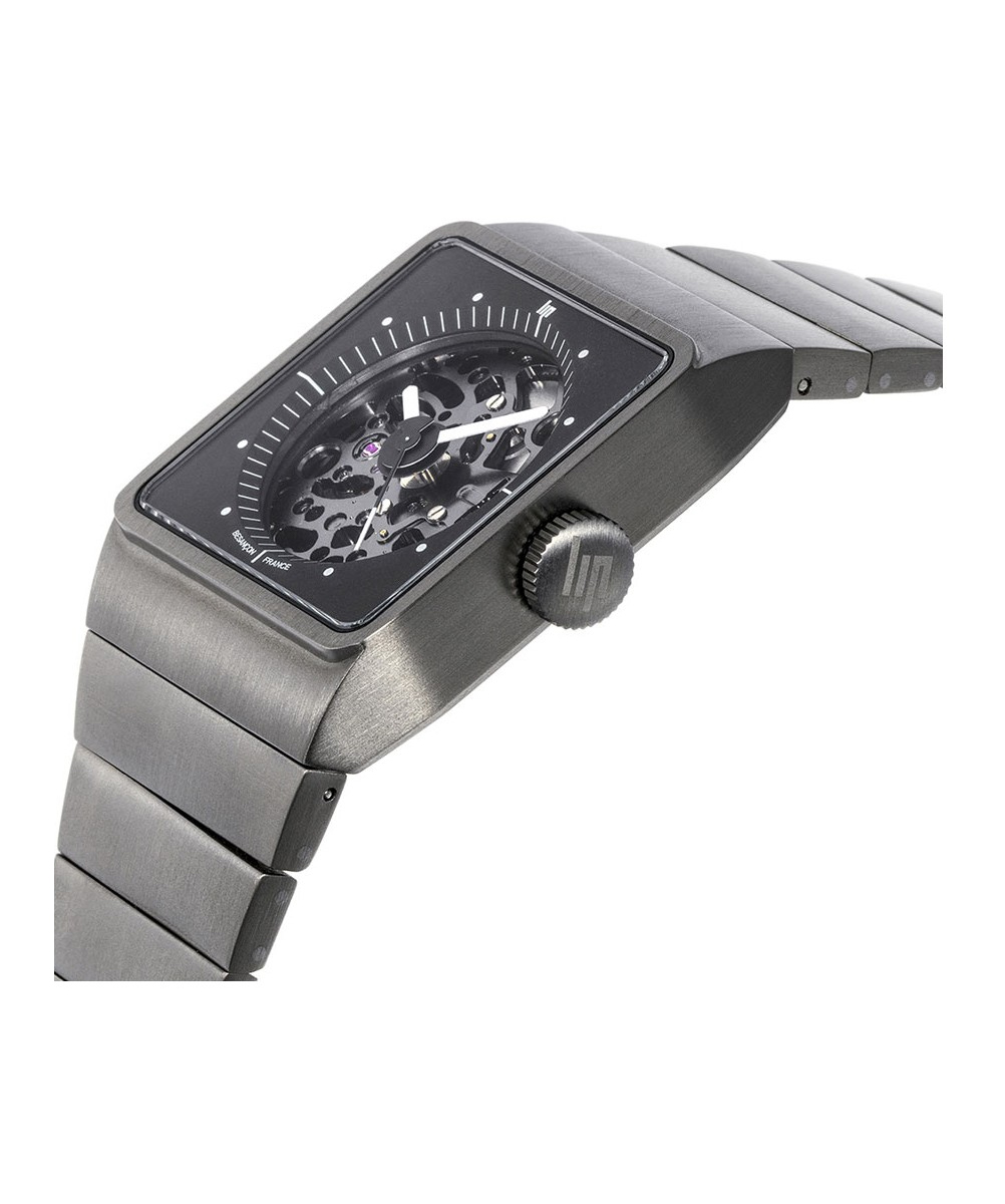 MONTRE LIP BIG TITANE SQUELETTE GRIS – Image 3