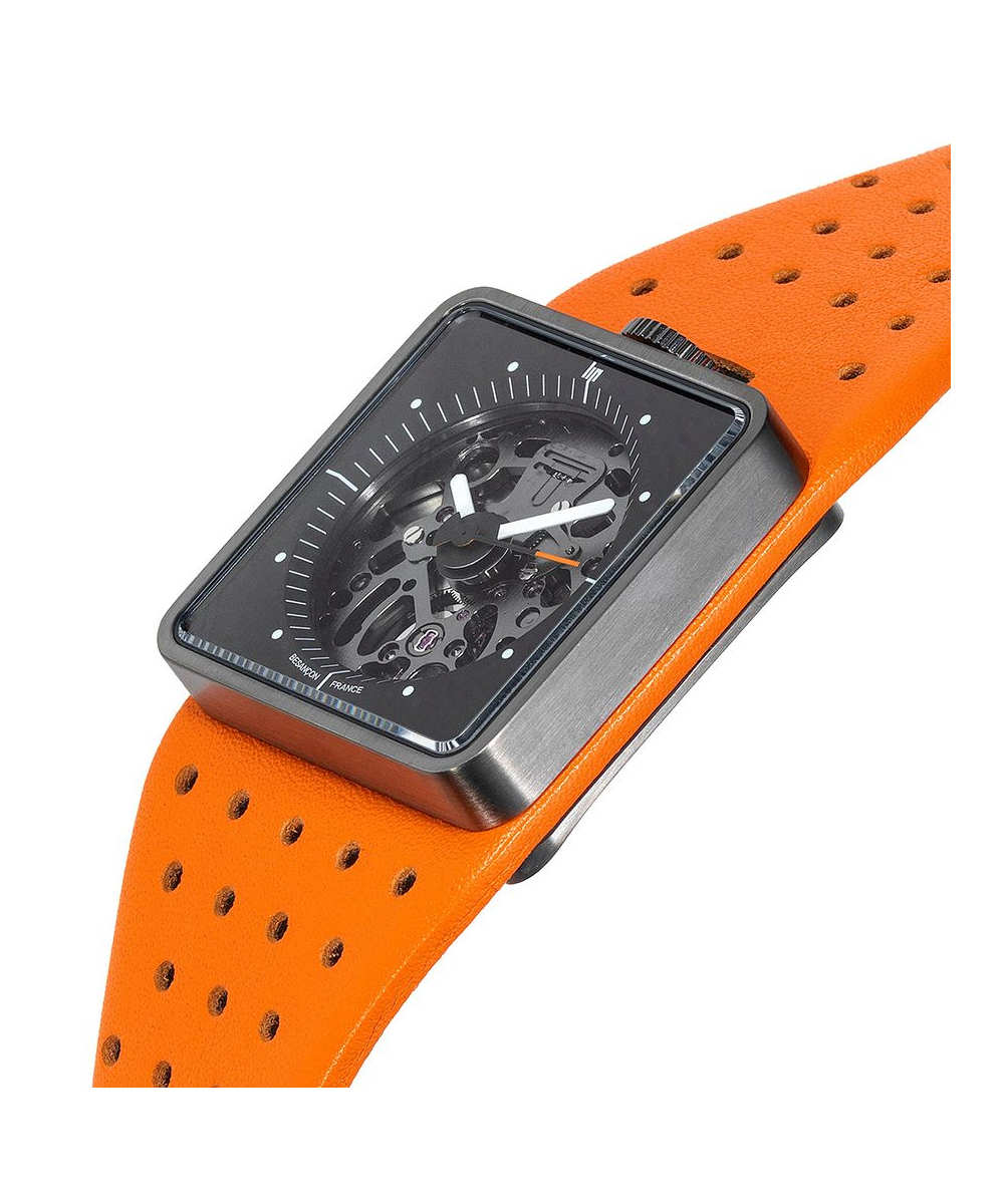 MONTRE LIP BIG TV TITANE SQUELETTE ORANGE – Image 3