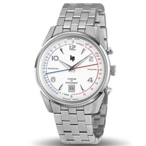 MONTRE LIP HIMALAYA 40MM COURAGE ACIER