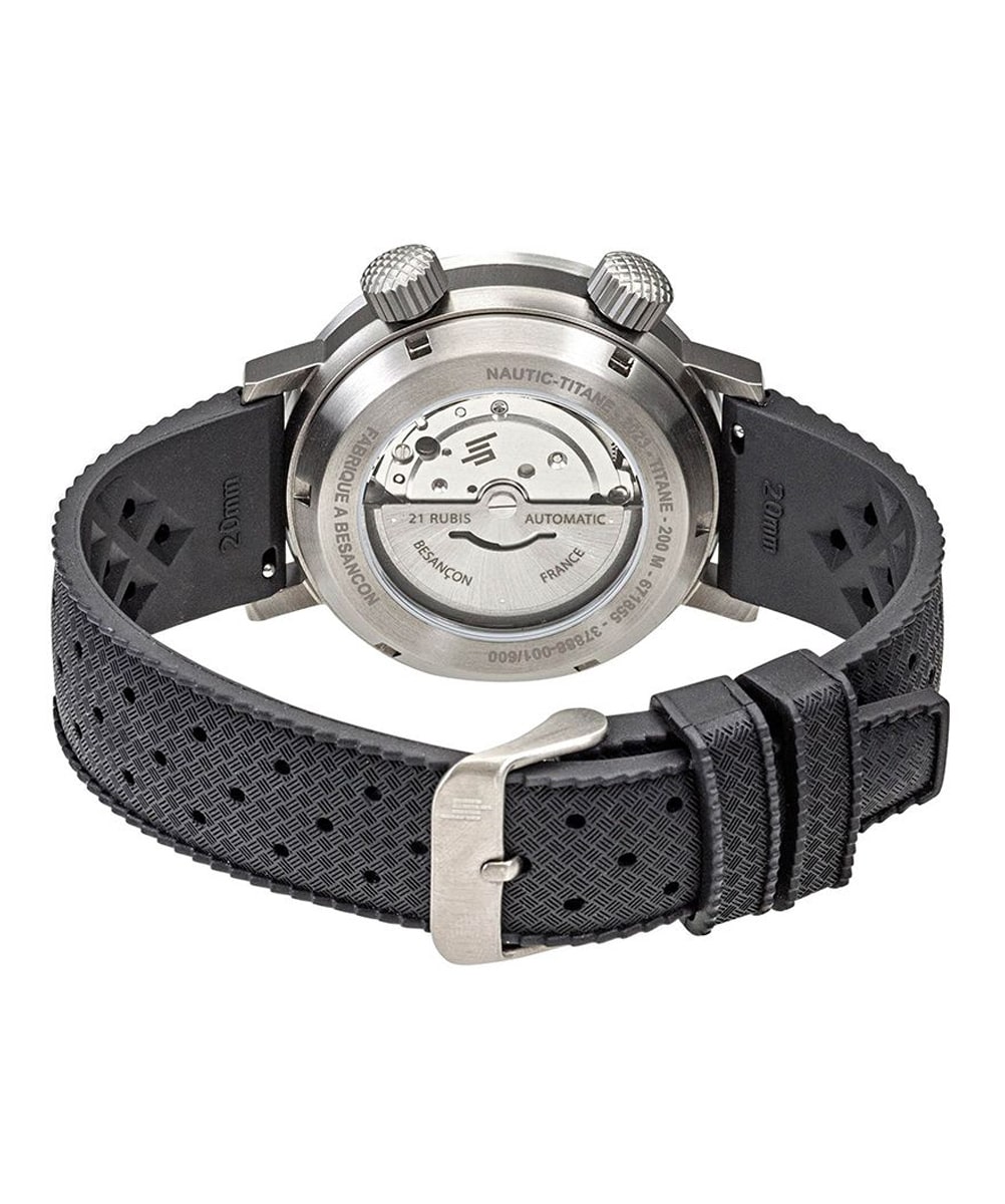 MONTRE LIP GRANDE NAUTIC SKI TITANE 41 MM NOIR – Image 5