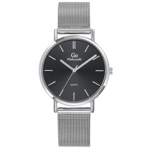 MONTRE GO MADEMOISELLE ACIER ARGENTÉ CADRAN NOIR