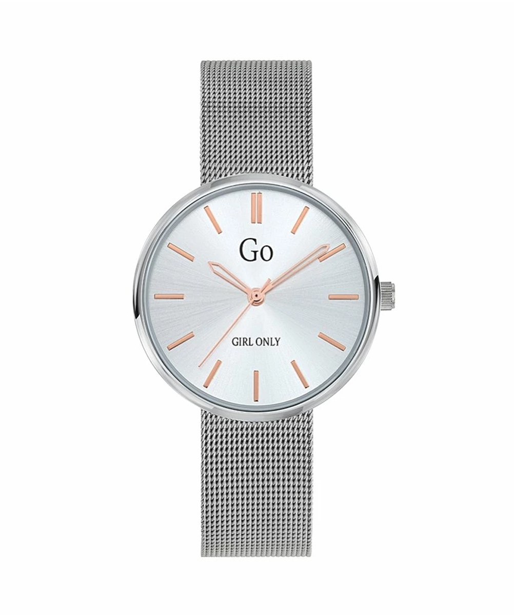 MONTRE GO MADEMOISELLE ACIER MILANAIS CADRAN ARGENTÉ