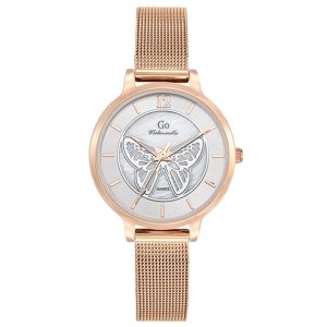MONTRE GO MADEMOISELLE ACIER DORÉ ROSE MILANAIS