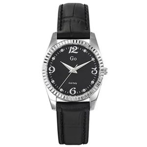 MONTRE GO MADEMOISELLE NOIR BOITIER ARGENT