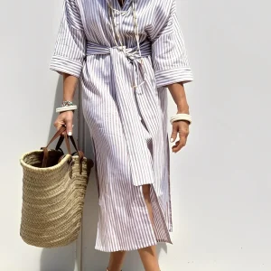 Amélie - Robe rayée classique pour femmes