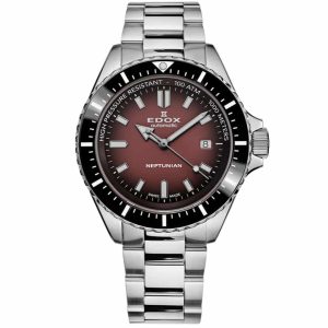 MONTRE EDOX NEPTUNIAN AUTOMATIC RED 1000M