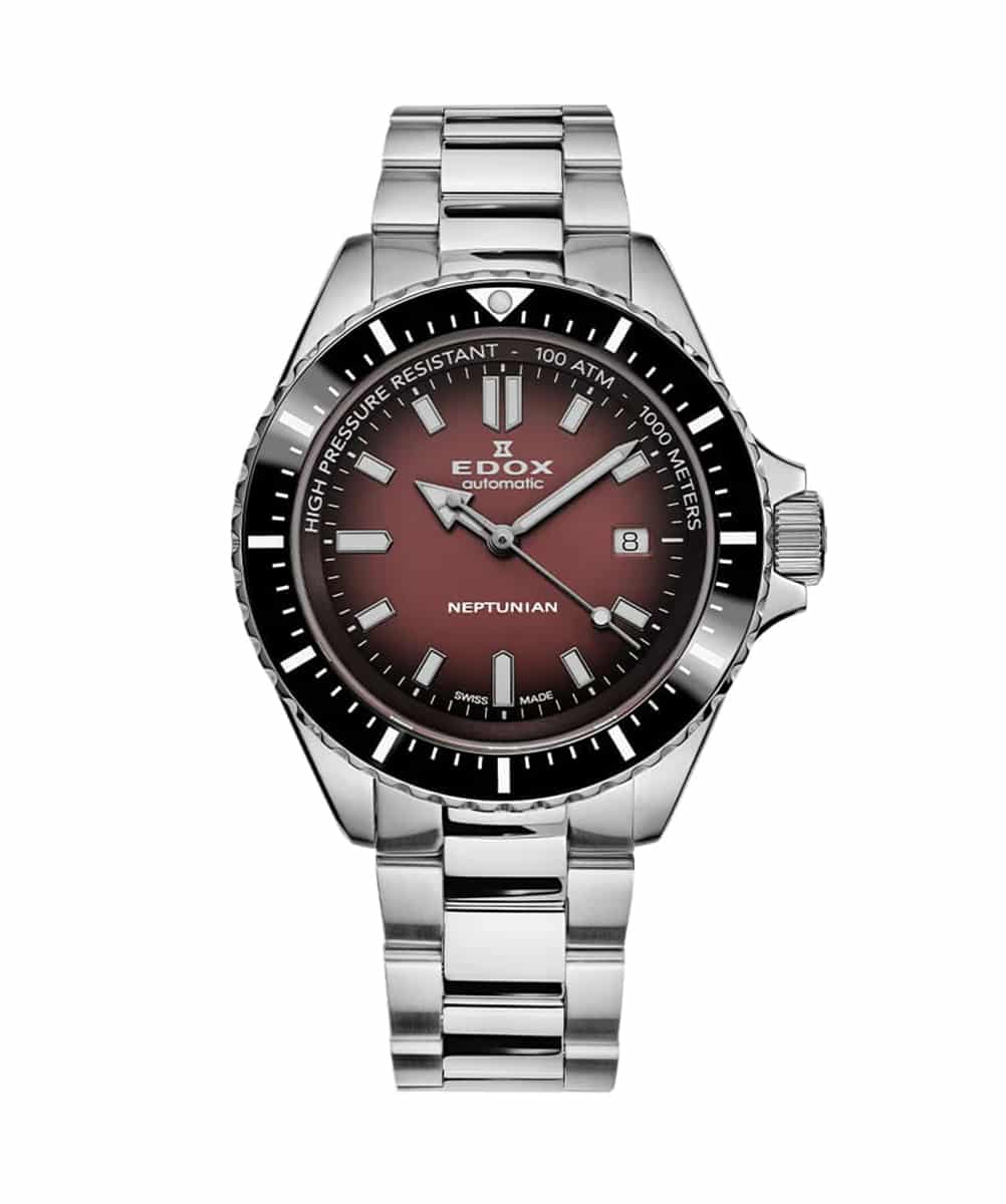 MONTRE EDOX NEPTUNIAN AUTOMATIC RED 1000M
