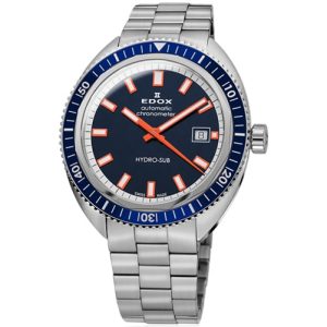 MONTRE EDOX HYDRO-SUB DATE AUTOMATIC CHRONOMETER BLUE