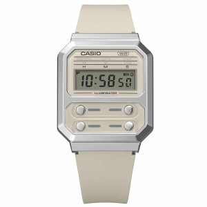 MONTRE CASIO RETRO VINTAGE LCD CREAM EDGY COLLECTION