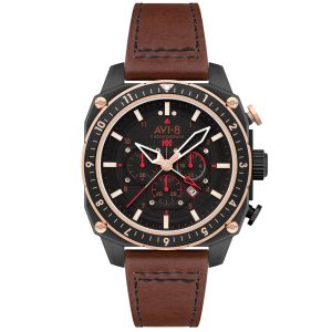 MONTRE AVI-8 HAWKER ATLAS DUAL TIME CHRONOGRAPH JADE BLACK