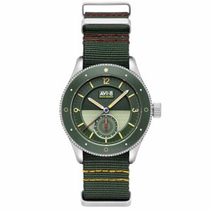 MONTRE AVI-8 FLYBOY AIRMASTER SECTOR VERT FDS
