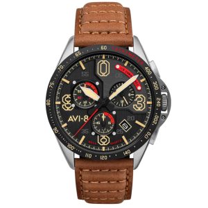 MONTRE AVI-8 P51 MUSTANG CHRONOGRAPHE BLAKESLEE BRONZE