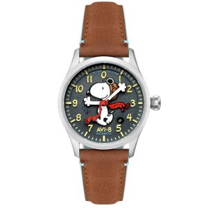 MONTRE AVI-8 PILOTE AIRMASTER PEANUTS SNOOPY EDITION LIMITEE GRIS