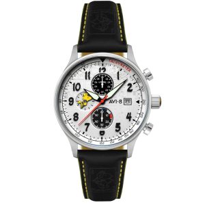 MONTRE AVI-8 PEANUTS SNOOPY FLYING ACE EDITION LIMITEE BLANC