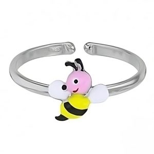 BAGUE ARIANA RÉGLABLE ABEILLE ÉMAILLÉ