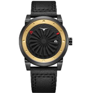 MONTRE MONTRE ZINVO BLADE NEMESIS CUIR NOIR
