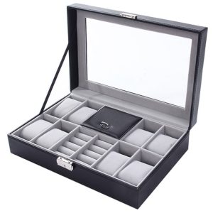 DUVERNET BOÎTE À MONTRE NOIR 8 SLOTS