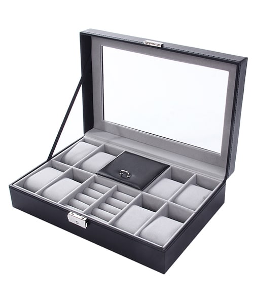 DUVERNET BOÎTE À MONTRE NOIR 8 SLOTS