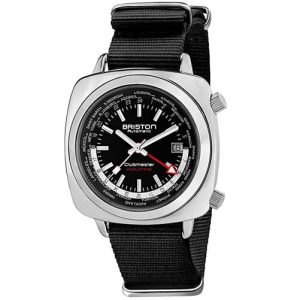 MONTRE BRISTON CLUBMASTER TRAVELER WORLDTIME ACIER