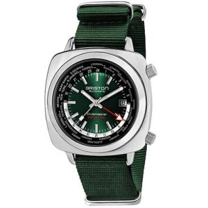 MONTRE BRISTON CLUBMASTER TRAVELER WORLDTIME ACIER