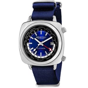 MONTRE BRISTON CLUBMASTER TRAVELER WORLDTIME ACIER