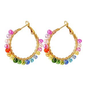 BOUCLES D’OREILLES LEANA AVEC PERLES COLORÉES