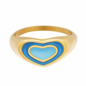 BAGUE CAROLINE SCEAU COEUR