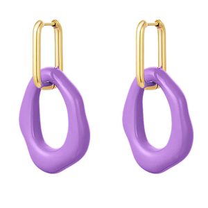 BOUCLES D’OREILLES EMMA CERCLE ACRYLIQUE