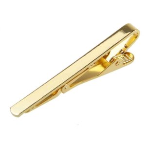PINCE À CRAVATE MINIMALISTE EN OR