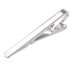 PINCE À CRAVATE MINIMALISTE EN ARGENT