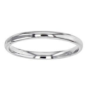 ALLIANCE ELISE DEMI-JONC 2MM EN OR BLANC