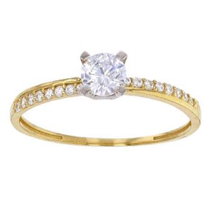 BAGUE DE FIANÇAILLES JUSTINE SOLITAIRE 5MM SERTI 4 GRIFFES