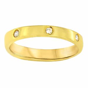 ALLIANCE GABRIELLE 7 DIAMANTS HSI 0,14CT EN OR