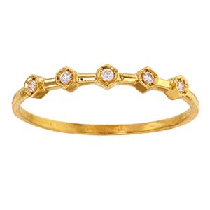 BAGUE VALÉRIE 5 DIAMANTS